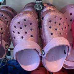 Crocs Infantil com Glitter Menina Tradicional Tam 22 ao 28/3