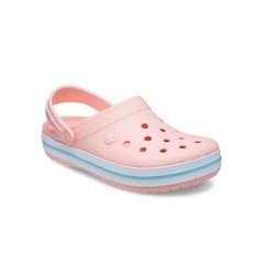 Crocs Tradicional Feminino Listrinha Crocband Rosê/1