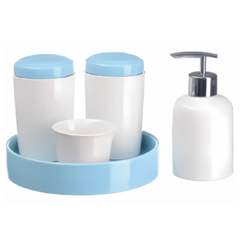 Kit Higiene Bebê Porcelana para Maternidade Quarto 5 Peças/5
