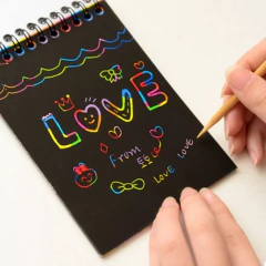 Mini Bloco Papel Mágico Bloquinho p/ Desenhar Pequeno 10 Folhas - comprar online