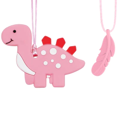 Colar Sensorial Mordedor de Silicone Autismo Ansiedade 2Und/6