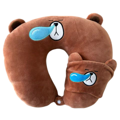 Almofada Travesseiro de Pescoço Infantil com Tapa Olho/14