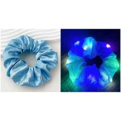 Scrunch Lacinho de Cabelo com Led que Brilha e Pisca 3 Und/8