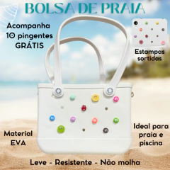 Bolsa de EVA Feminina Praia Piscina com 10 Charms Pingentes - loja online