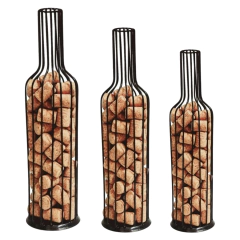 Porta Rolhas Trio de Vaso Aramado Decoração/1