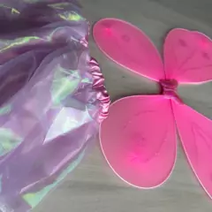 Fantasia Infantil Borboleta Fada Saia + Asa 4 a 7 anos - Clube de Mães