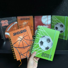 Agenda Escolar 2026 Capa Dura Página Inteira Futebol Esporte/1