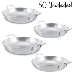 Frigideira Pergaminho Panelinha Aluminio Média N22 50 Und