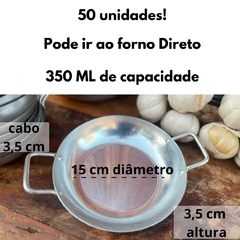 Mini Frigideira Pergaminho Panelinha Aluminio Pequena 50 Unid - loja online