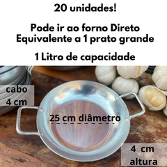 Frigideira Pergaminho Panelinha Aluminio Média N22 20 Und - loja online