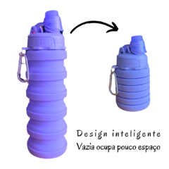 Garrafa de Silicone Retrátil Reutilizável com Bico 500 ml/21
