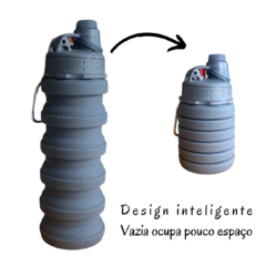 Garrafa de Silicone Retrátil Reutilizável com Bico 500 ml/16