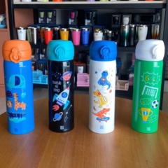 Garrafinha Térmica Infantil Escolar 400 ml Menino/22