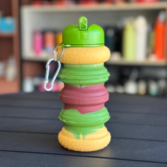 Garrafa Retrátil de Silicone Infantil Presente Menino Menina/8