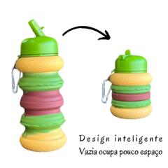 Garrafa Retrátil de Silicone Infantil Presente Menino Menina/13