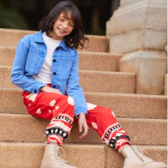 Jaqueta Jeans Infantil com Strech Colorida Ópera Kids/6