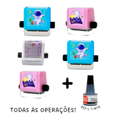Kit 5 Carimbos de Operações Contas Matemáticas Exercícios/1