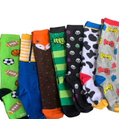 Kit 20 meias 3/4 infantil Atacado à escolher