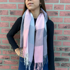Lenço Cachecol Echarpe Longo Xadrez Inverno Feminino/25