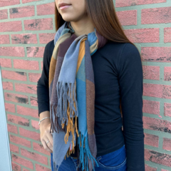 Lenço Cachecol Echarpe Longo Xadrez Inverno Feminino/15