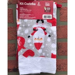 Conjunto Luva p/ Forno e Pano de Prato Felpudo Natalino/8