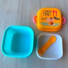 Marmita Dupla Infantil com Talher Escolar Passeio/7