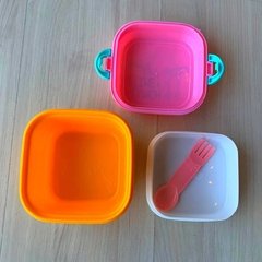 Marmita Dupla Infantil com Talher Escolar Passeio/6