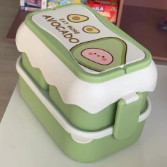 Kit 20 Lancheiras Infantil Pote c Talher Adesivo Escolar na internet