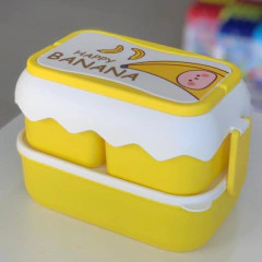 Kit 20 Lancheiras Infantil Pote c Talher Adesivo Escolar - loja online