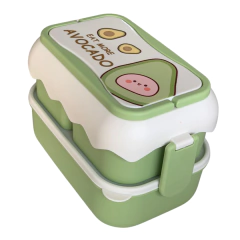 Kit 20 Lancheiras Infantil Pote c Talher Adesivo Escolar - comprar online