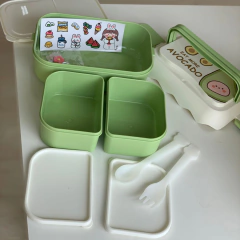 Kit 20 Lancheiras Infantil Pote c Talher Adesivo Escolar - loja online