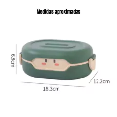 Marmita Infantil Escolar c/ Divisória Bichinho Menino/3
