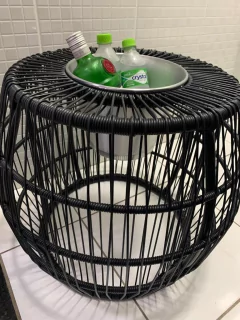 Mesa Happy Hour Barril Balde de Gelo Decoração Clube de Mães/2