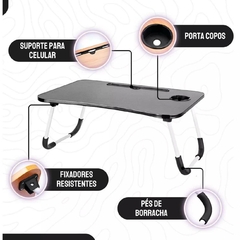 Mesa Portátil para Notebook Mesinha Dobrável Escritório/5