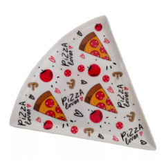Prato para Pizza de Melanina + Cortador Aço Inox 4 Unidades/2