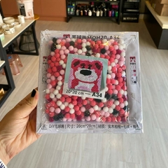 Quadrinho Hello Kit e Urso com Bolinhas Auto Colante Infatil/3