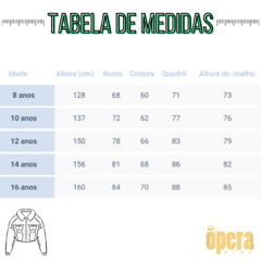 Jaqueta Jeans Infantil com Strech Colorida Ópera Kids/9