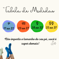 Meias 3/4 Coloridas p/ Crianças Algodão Macio 2 Pares Menina/6
