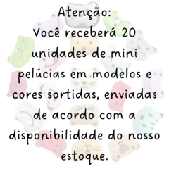 Mini Pelúcia Ursinho para Máquina de Bichinhos 20 Unidades/7