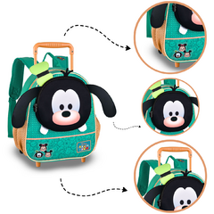 Mochila Infantil para Creche Passeio com Rodinhas do Pateta/2