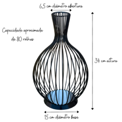 Kit 2 Garrafas Porta Rolhas Decorativa Área Gourmet De Ferro/4