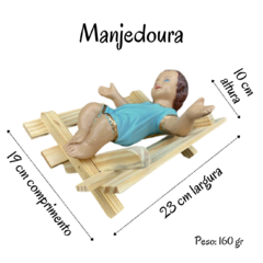 Menino Jesus Grande Manjedoura Presépio Enfeite Árvore Natal/6