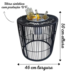 Mesinha Balde de Gelo Para Bebidas Área Externa ou Interna/6