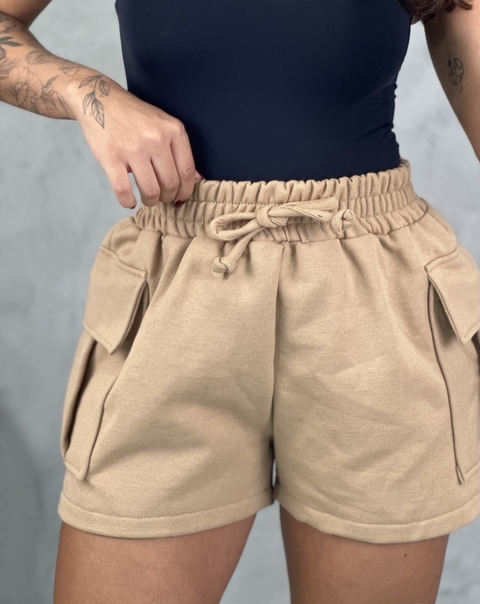 Shorts Cargo Moletom