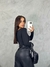 Calça Wide Leg Courino na internet