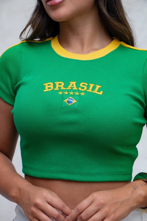 Cropped Brasil T-shirt