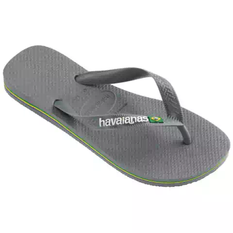 OJOTAS HAVAIANAS BRASIL LOGO - ACERO GRIS