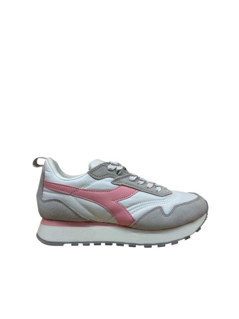 ZAPATILLA URBANA DIADORA CUERO DESCARNE GRIS ROSA -DIAD.PRATOGR