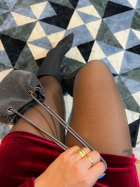 Meia Lurex Griffe Luxo