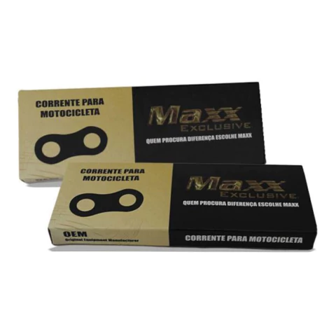 Corrente transmissão 124 428 S/Ret, YBR 150 Factor, XLS 125, Apache 150, Horizon 150 - MAXX